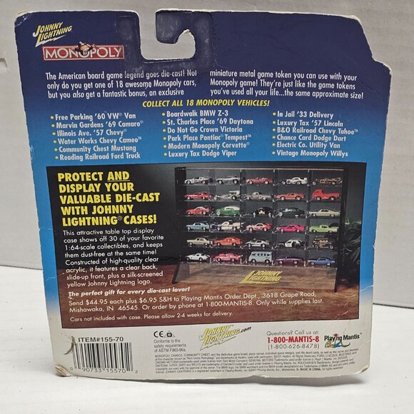 New Johnny Lightning Car Monopoly Series Green 1982 Chevrolet Camaro Z28 Bonus - Picture 7 of 15